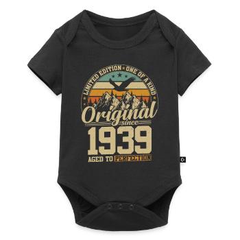 Vintage 85th Birthday – Legends of 1939 - Baby Premium short-sleeve bodysuit - black - Front