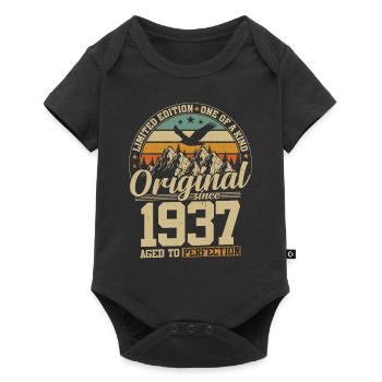 Millésime légendaire 1937 - Body à manches courtes Premium Bébé - noir - Devant