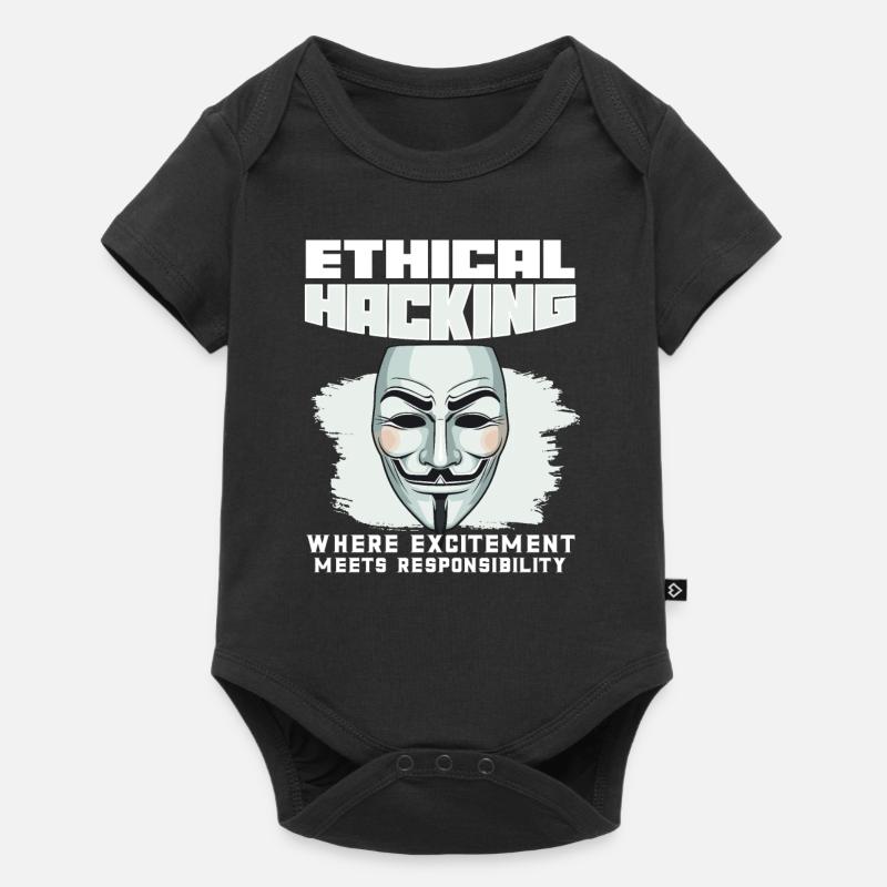 Ethical Hacking Analyst Ethical Cyber Security - Baby Premium short-sleeve bodysuit - black