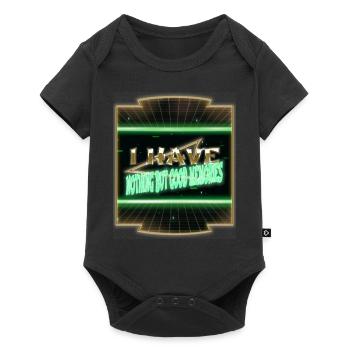 fingers present hack the box birthday happy - Baby Premium Kurzarmbody - Schwarz - Vorne