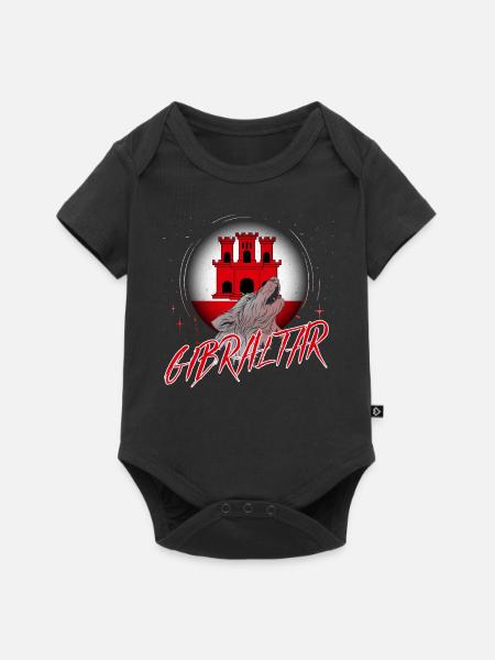Gibraltar - Baby Premium Kurzarmbody - Schwarz