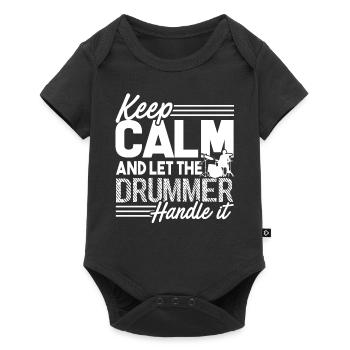 Drummer Let The Drummer Handle It - Baby Premium short-sleeve bodysuit - black - Front