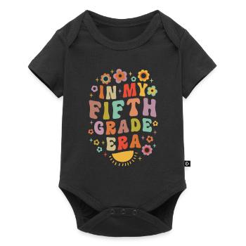 In My Fifth Grade Era 5th Grade Groovy Vintage - Baby Premium short-sleeve bodysuit - black - Front