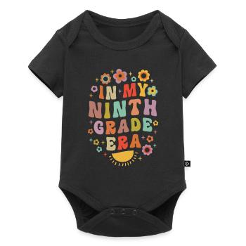 In My Ninth Grade Era 9th Grade Groovy Vintage - Baby Premium short-sleeve bodysuit - black - Front