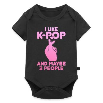 K-Pop Fan Gift Korean Pop Music - Baby Premium short-sleeve bodysuit - black - Front