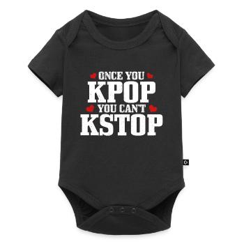 K-Pop Fan Gift Korean Pop Music - Baby Premium short-sleeve bodysuit - black - Front