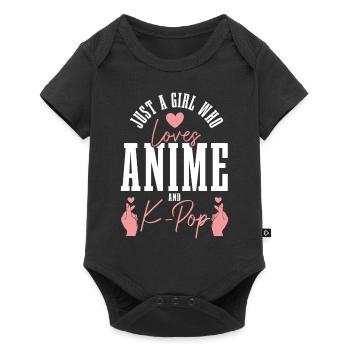 K-Pop Fan cadeau musique pop coréenne - Body à manches courtes Premium Bébé - noir - Devant