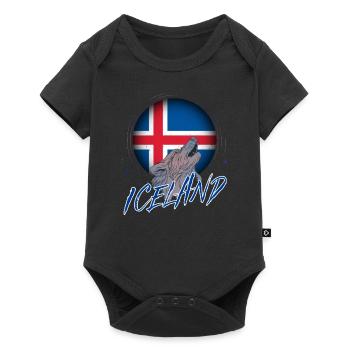 Iceland - Baby Premium short-sleeve bodysuit - black - Front