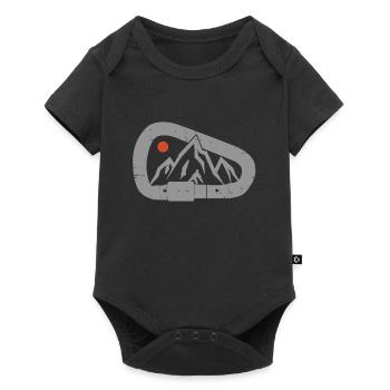 Escalade Bloc Grimpeur Cadeau - Body à manches courtes Premium Bébé - noir - Devant