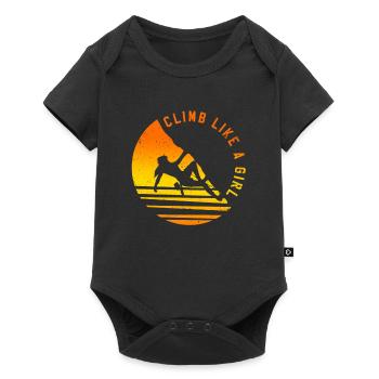 Escalade Bloc Grimpeur Cadeau - Body à manches courtes Premium Bébé - noir - Devant