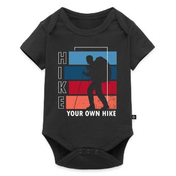 Hike your own hike - Baby Premium short-sleeve bodysuit - black - Front