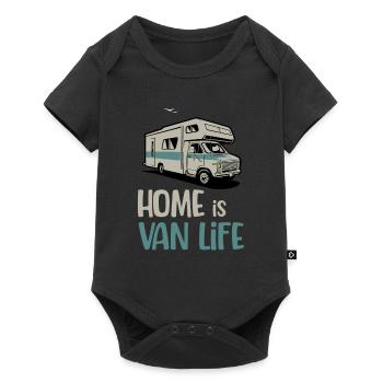 Home is Vanlife Traveling RV - Baby Premium short-sleeve bodysuit - black - Front