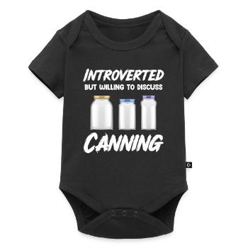 Introverti, mais prêt à parler de la - Body à manches courtes Premium Bébé - noir - Devant