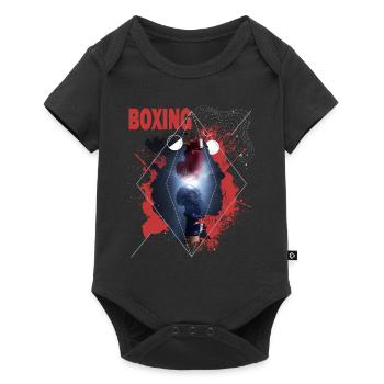 Boxing Boxing Boxing Boxing Gloves Boxing Match Boxing Ring - Baby Premium short-sleeve bodysuit - black - Front