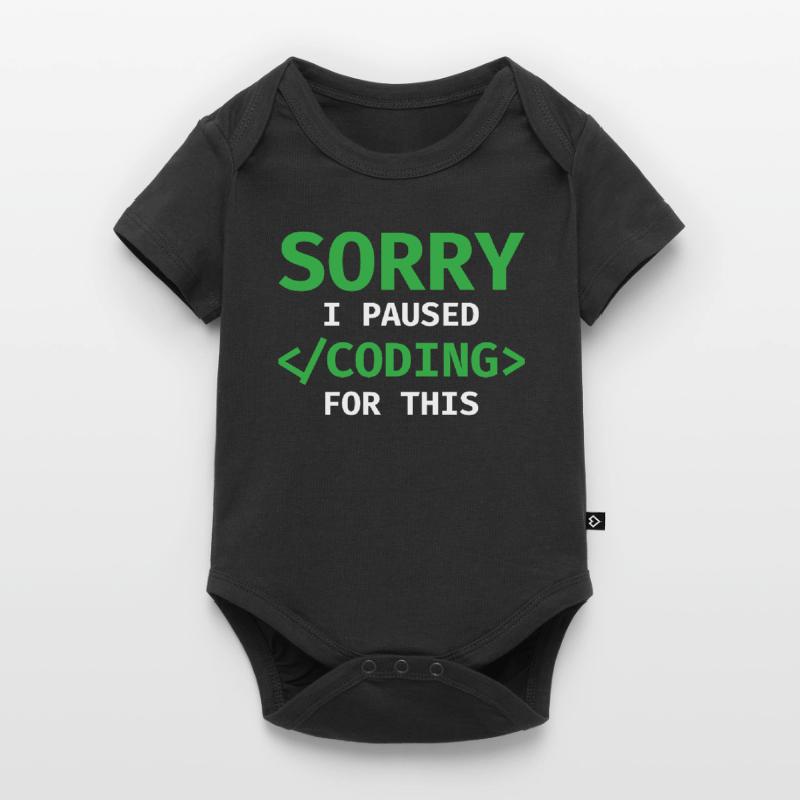 Sorry, I Paused Coding For This Developer Programm Baby Premium Kurzarmbody