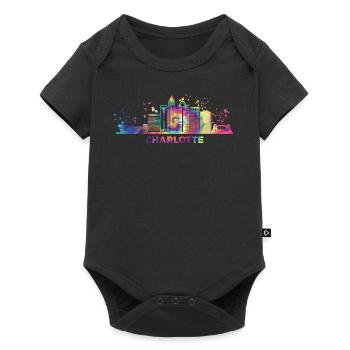 Charlottean's Skyline Charlotte - Baby Premium short-sleeve bodysuit - black - Front