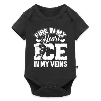 Figure Skating Figure Skating Fire In My Heart - Baby Premium short-sleeve bodysuit - black - Front