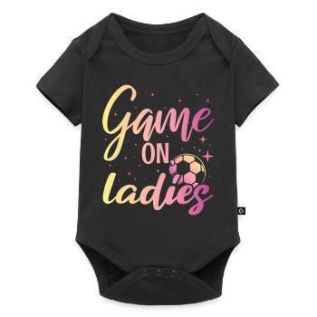 Women's Soccer, Women's Soccer, Women's Soccer - Baby Premium short-sleeve bodysuit - black - Front
