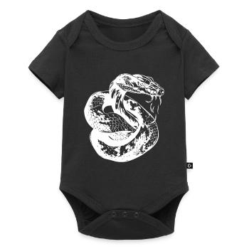 Snake Tattoo Cobra - Baby Premium short-sleeve bodysuit - black - Front