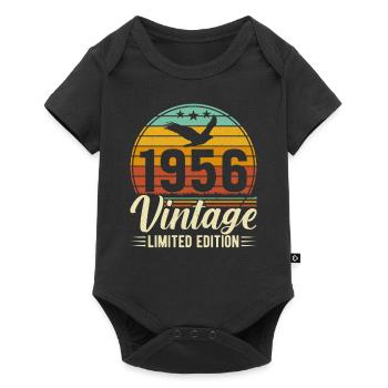 Legendary 68th birthday 1956 - Baby Premium short-sleeve bodysuit - black - Front