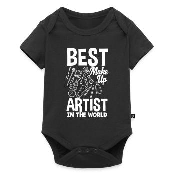 Lustiges Make Up Artist Maskenbildner Geschenk - Baby Premium Kurzarmbody - Schwarz - Vorne