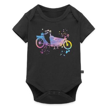Heavy Duty Bike Cargo Bike Cargo Bike Cargo Bike - Baby Premium short-sleeve bodysuit - black - Front