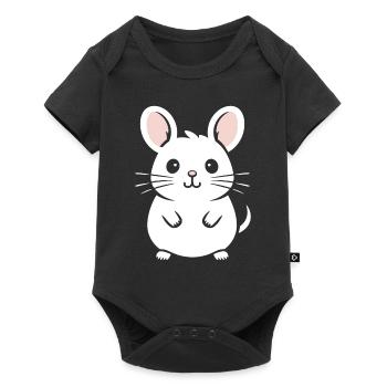 Petit chinchilla mignon - Body à manches courtes Premium Bébé - noir - Devant