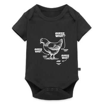 Drôle Devinez quoi ? Cul de poulet ! - Body à manches courtes Premium Bébé - noir - Devant