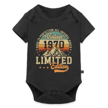 Legendary 54th birthday 1970 - Baby Premium short-sleeve bodysuit - black - Front