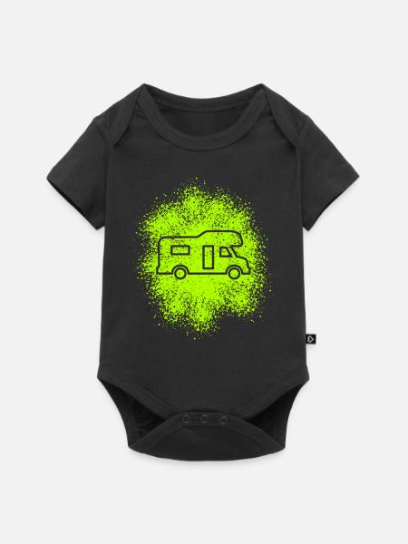 Alkoven Wohnmobil - Baby Premium Kurzarmbody - Schwarz