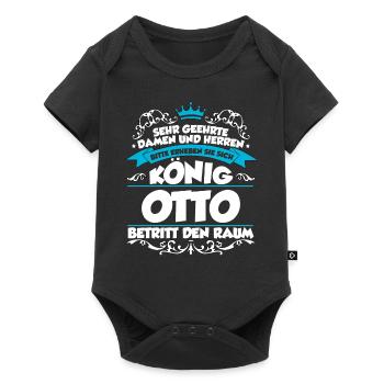 Otto Name Design - Baby Premium Kurzarmbody - Schwarz - Vorne