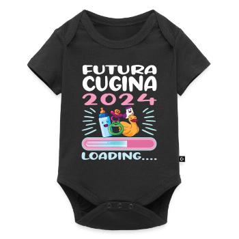 Become a cousin Cousin 2024 - Baby Premium short-sleeve bodysuit - black - Front