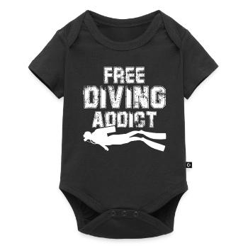 Freediving Freediving Addict - Baby Premium short-sleeve bodysuit - black - Front
