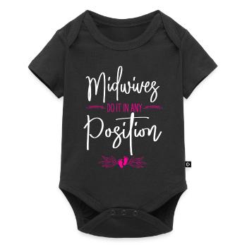 Nurse Midwife Birth Worker Pun - Baby Premium short-sleeve bodysuit - black - Front