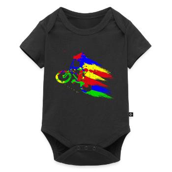 BMX Color Bicycle Fans Bike Biker BMX Bicycle Rider - Baby Premium short-sleeve bodysuit - black - Front