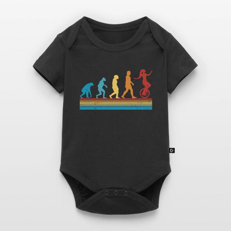 Einrad Evolution Einradfahrer Baby Premium Kurzarmbody