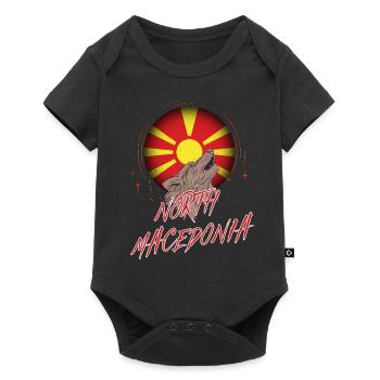 North Macedonia - Baby Premium short-sleeve bodysuit - black - Front