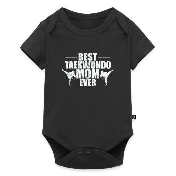 Best Taekwondo Mom Ever Martial Arts - Baby Premium short-sleeve bodysuit - black - Front