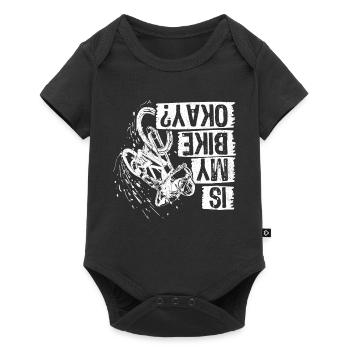 Est-ce que mon vélo va bon vélo cadeau vélo BMX VTT - Body à manches courtes Premium Bébé - noir - Devant