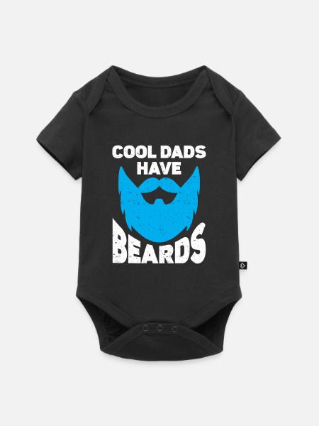 Bart Spruch Bärtiger Vater Ehemann Geschenk, Bart - Baby Premium Kurzarmbody - Schwarz