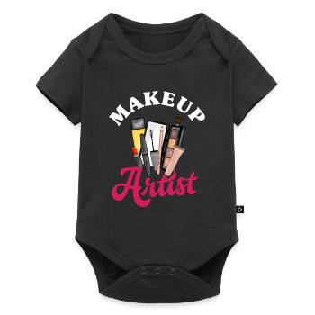 Lustiges Make Up Artist Maskenbildner Geschenk - Baby Premium Kurzarmbody - Schwarz - Vorne