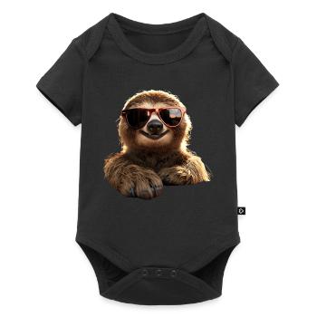 Sloth, Morning Grouch, Loafer, Cute Sloths - Baby Premium short-sleeve bodysuit - black - Front