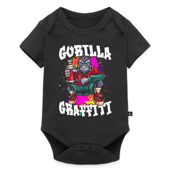 Gorilla Graffiti - Baby Premium short-sleeve bodysuit - black - Front