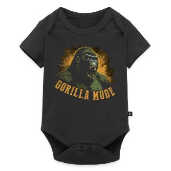 Gorilla Mode - Baby Premium short-sleeve bodysuit - black - Front