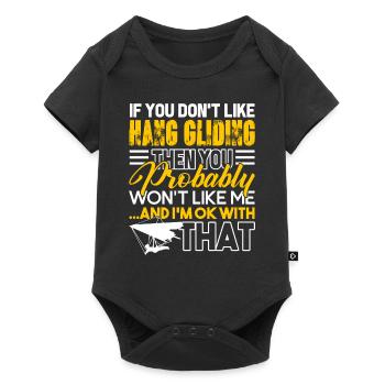 Hang Gliding I Like Hang Gliding - Baby Premium short-sleeve bodysuit - black - Front