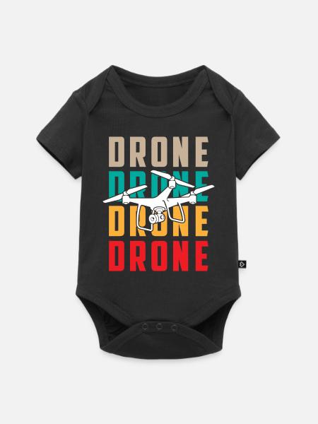 Drone - Baby Premium Kurzarmbody - Schwarz