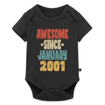 Awesome January 2001 - Baby Premium short-sleeve bodysuit - black - Front