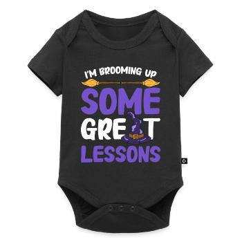 Cadeaux d’Halloween drôle de professeur - Body à manches courtes Premium Bébé - noir - Devant