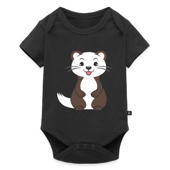 Humor little weasel - Baby Premium short-sleeve bodysuit - black - Front