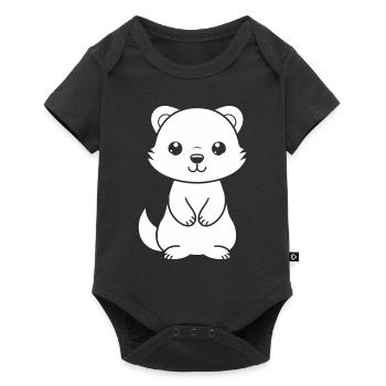 Humor little weasel - Baby Premium short-sleeve bodysuit - black - Front